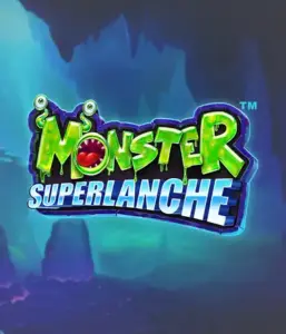 Dive into the mysterious depths with the Monster Superlanche game by Pragmatic Play, highlighting a vivid and charming monster logo set against a foggy cave background. This graphic captures the fun and excitement of a monster-themed game, great for fans of monster slots, providing a unique adventure. 