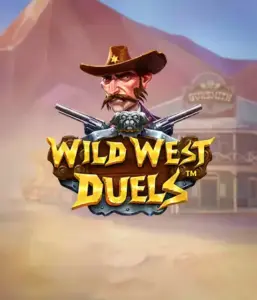  Step into the rugged world of "Wild West Duels" by Pragmatic Play, featuring a hardened gunslinger ready for a showdown. The image displays a stern cowboy with crossed pistols, framed by a desert backdrop. His focused expression and elaborate attire embody the spirit of the Old West. The game's title is boldly presented in a rustic font, complementing the adventurous theme. 